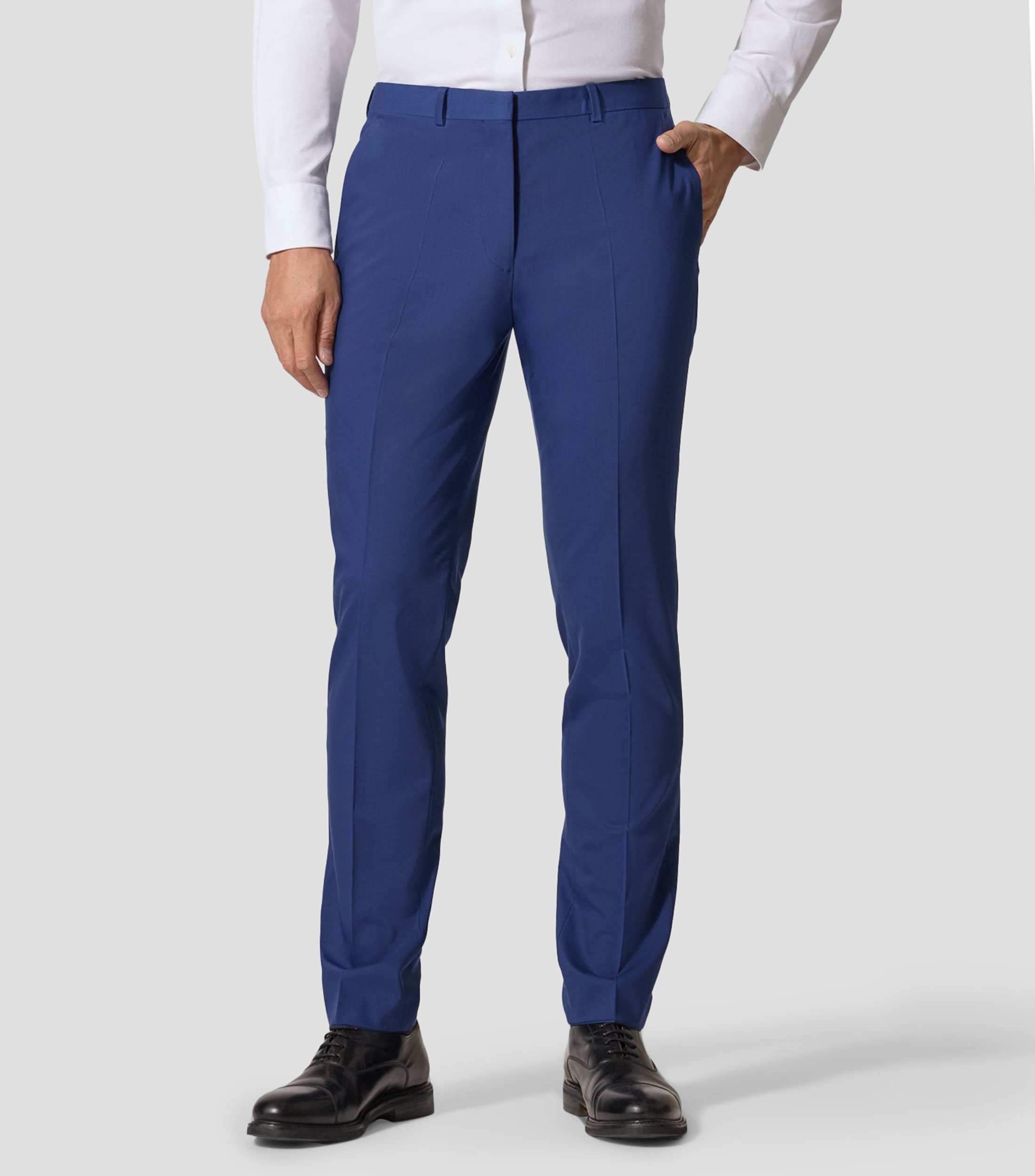 Pantalones extra slim de mezcla de lana Hombre